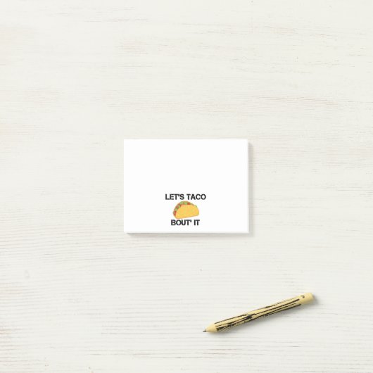 タコスの一続きはそれ ポストイット (デスク上)
