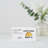 タコスの一続きはそれ 名刺 (スタンド正面)