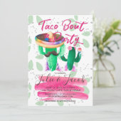 タコスの一続きパーティーの婚約パーティ 招待状 (スタンド正面)