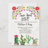 タコスの一続き愛フェスタのカップルのシャワーの招待状 招待状 (正面)