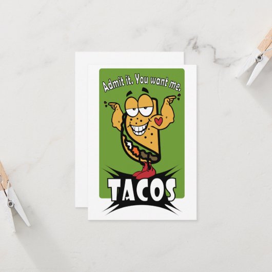 タコスの人 カード (正面/裏面インサイチュ)