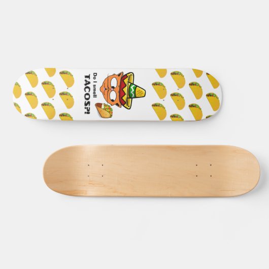 タコスの匂いを嗅ぐ?!セノールガトスケートボード スケートボード (横)