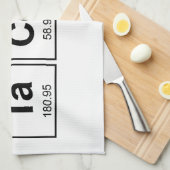 タコスの周期表 キッチンタオル (四つ折り)