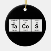 タコスの周期表 セラミックオーナメント (正面)