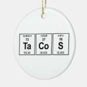 タコスの周期表 セラミックオーナメント (左)