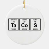 タコスの周期表 セラミックオーナメント (裏面)