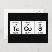 タコスの周期表 ポストカード (正面/裏面)