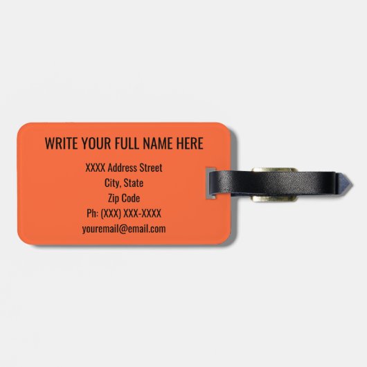 タコスの周期表 ラゲッジタグ (裏面横)