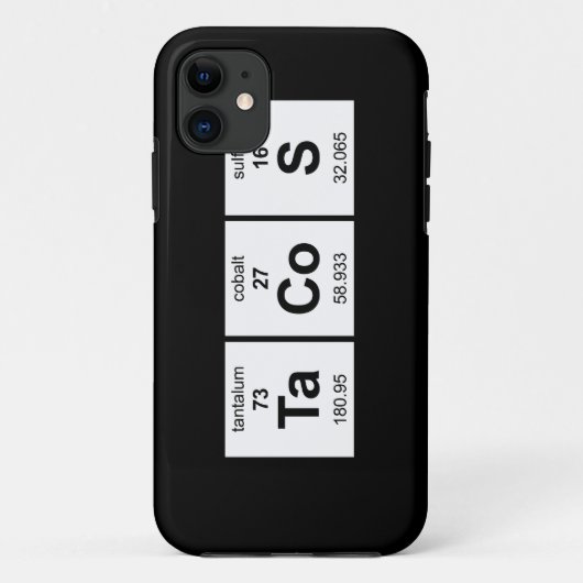 タコスの周期表 Case-Mate iPhoneケース (裏面)