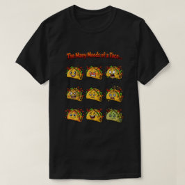 タコスの多彩な表情 ダークTシャツ Tシャツ