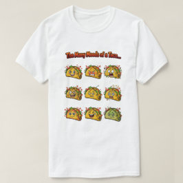 タコスの多彩な表情Tシャツ Tシャツ