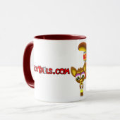 タコスの尾- 3匹のチワワのマグ マグカップ (正面左)