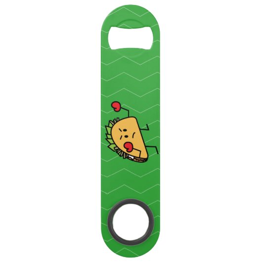 タコスの戦闘機のボクサーのトーティーヤの貝の手袋 スピード栓抜き (正面)