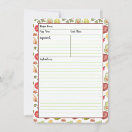 タコスの時間レシピカード 招待状
