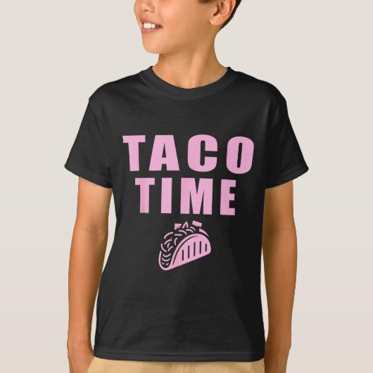 タコスの時間 タコス メキシコ料理 ファン Tシャツ (正面)
