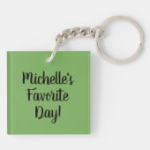 タコスの火曜日の貝のチーズメキシコ人の食糧 キーホルダー (裏面)