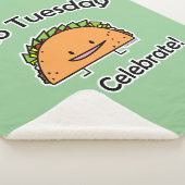 タコスの火曜日の貝のチーズメキシコ人の食糧 シェルパブランケット (3/4)