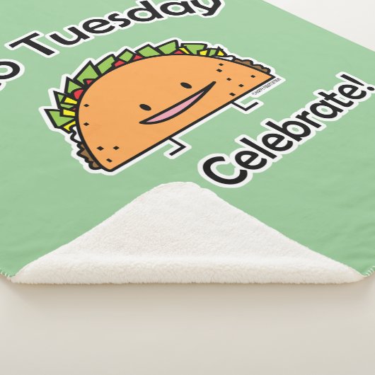 タコスの火曜日の貝のチーズメキシコ人の食糧 シェルパブランケット (3/4)