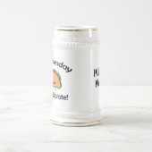 タコスの火曜日の貝のチーズメキシコ人の食糧 ビールジョッキ (中央)