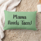 タコスの火曜日の貝のチーズメキシコ人の食糧 ランバークッション (ブランケット)