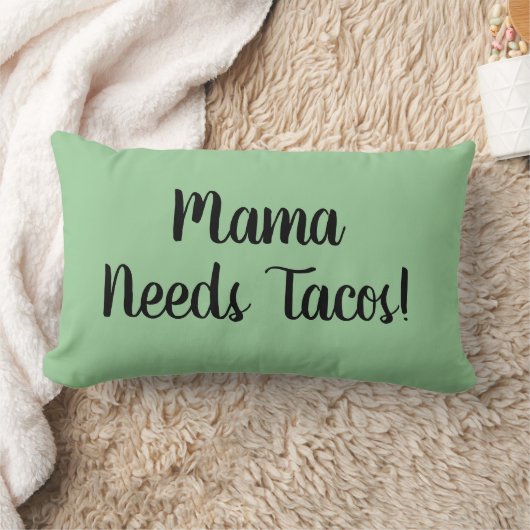 タコスの火曜日の貝のチーズメキシコ人の食糧 ランバークッション (ブランケット)