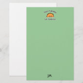 タコスの火曜日の貝のチーズメキシコ人の食糧 便箋 (正面/裏面)