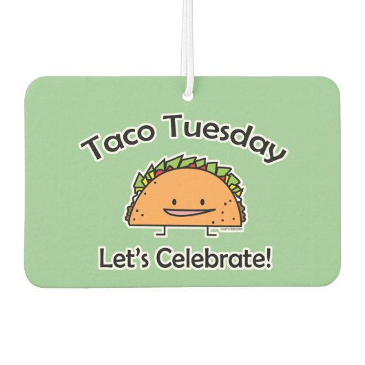 タコスの火曜日の貝のチーズメキシコ食糧トーティーヤ カーエアーフレッシュナー (正面)