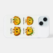 タコスの4つの気分 iPhone カ 15ケース (裏面横)