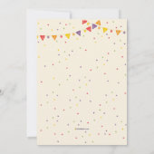 タコスの「一続きパーティの招待状 招待状 (裏面)