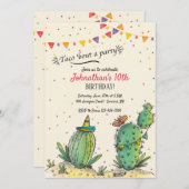 タコスの「一続きパーティの招待状 招待状 (正面/裏面)