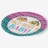 タコスの「一続きベビー!  性は版を明らかにします ペーパープレート (アングル)