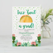 タコスの「一続き卒業生のパーティの招待状 招待状 (スタンド正面)