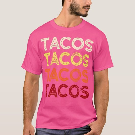 タコスはっきりしたフォント Tシャツ (正面)
