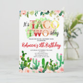 タコスはフィエスタ誕生日、タコスは2歳 招待状 (スタンド正面)