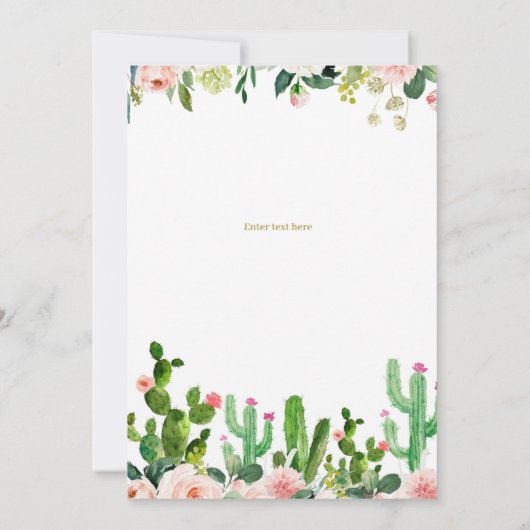 タコスはフィエスタ誕生日、タコスは2歳 招待状 (裏面)