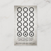 タコスはポスター切手カードを欲しがった ロイヤリティカード (裏面)