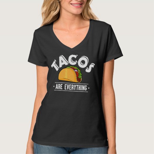 タコスは全タコスだ Tシャツ (正面)