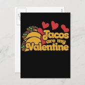 タコスは私のバレンタインカワイトだ シーズンポストカード (正面/裏面)