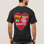 タコスは私の脳を幸せにしてくれる Tシャツ (裏面)