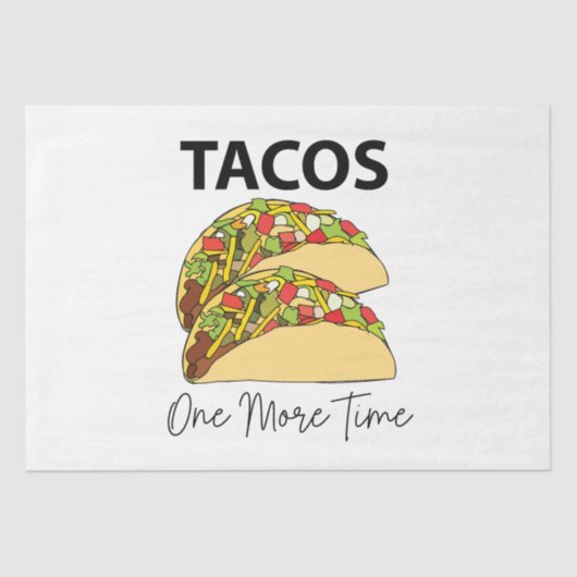 タコスもう1回メキシコ料理タコス 薄葉紙 (正面)