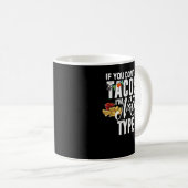 タコスもしは好きじゃないナチョタイプのシンコ・デ・M コーヒーマグカップ (正面右)