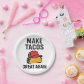 タコスを再素晴らし作する ペーパープレート (パーティー)