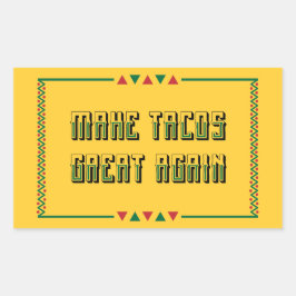 タコスを再素晴らし作する 長方形シール