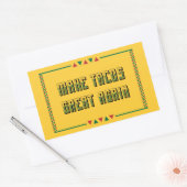 タコスを再素晴らし作する 長方形シール (封筒)