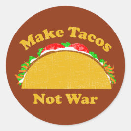 タコスを戦争にしない ラウンドシール