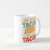 タコスを語るより食べよう コーヒーマグカップ (正面右)