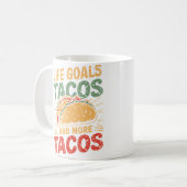 タコスを語るより食べよう コーヒーマグカップ (正面左)