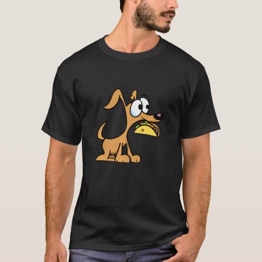 タコスを飼っている犬 Tシャツ (正面)