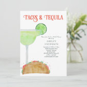 タコスアンドテキラマルガリータブライダルシャワー 招待状 (スタンド正面)