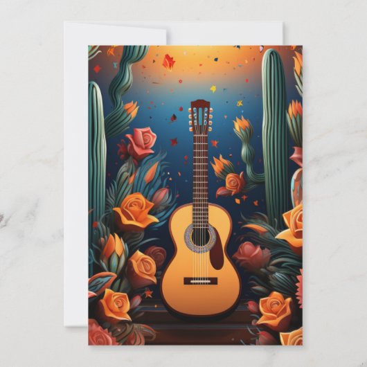 タコスカラフルとテキラフィエスタ結婚ズ 招待状 (裏面)